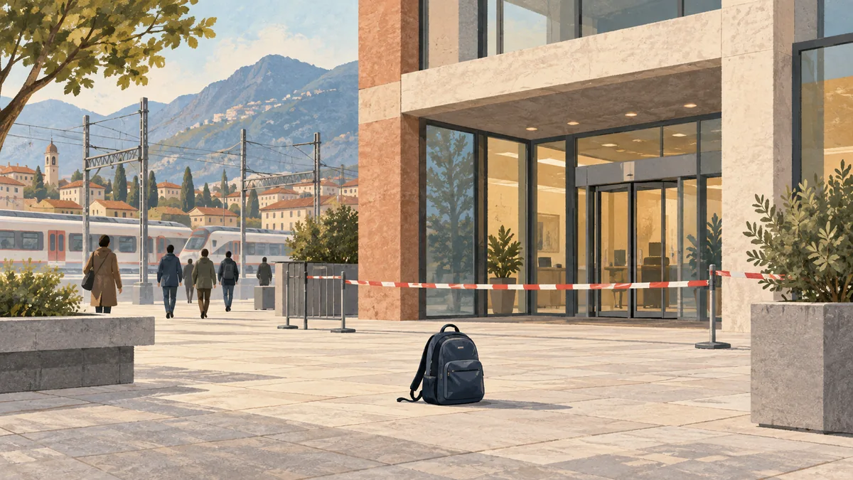 Chiasso, verdächtiger Rucksack: Bank evakuiert, keine Gefahr