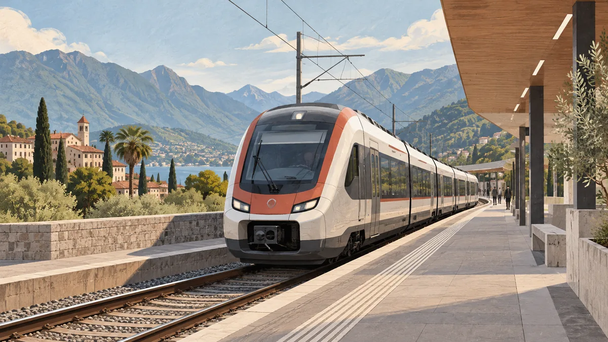 Albate-Molteno railway electrification: Como-Lecco halt