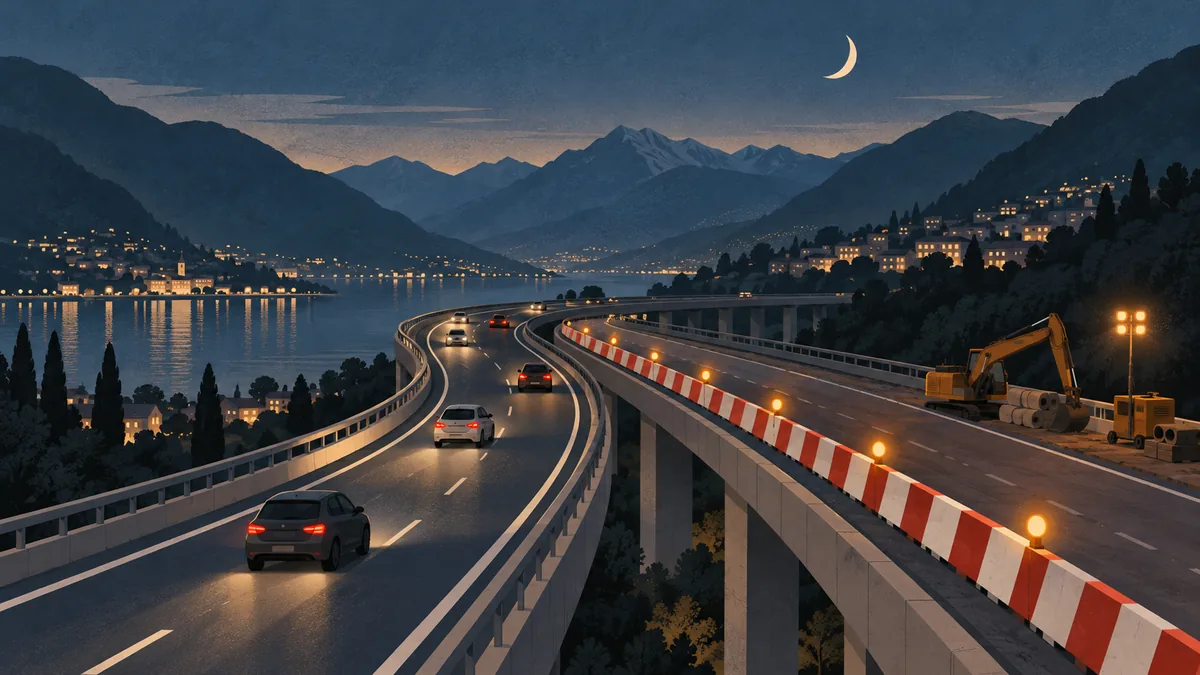 A9 Como-Chiasso: chiusure notturne a ottobre