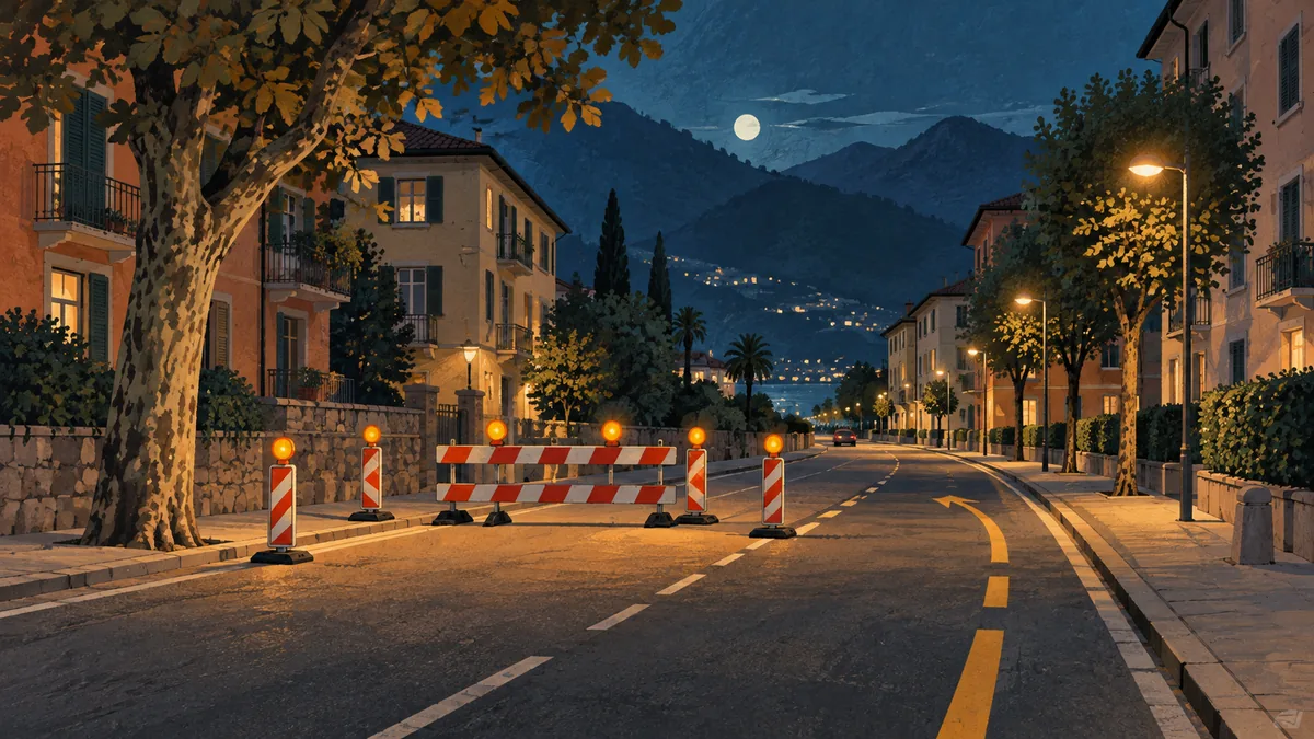 Via Mazzini in Loreto nachts vom 19. bis 23. Oktober gesperrt