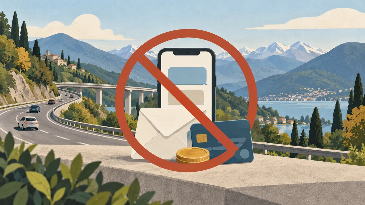 Pedemontana: no toll payments via SMS or email