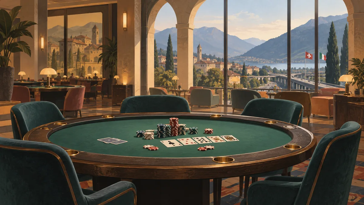 Der Pokerraum des Casinò Admiral in Mendrisio schließt