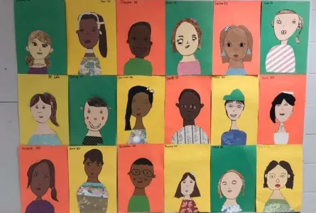 Atelier de création pour enfants autour du portrait