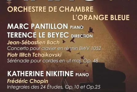 Festival de piano 2026: Orchestre de Chambre l’Orange Bleue, Marc Pantillon et Katherine Nikitine