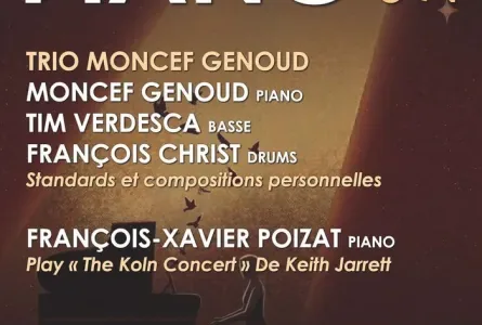Festival de piano 2026: Trio Moncef Genoud et François-Xavier Poizat
