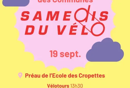 Tournée estivale des Communes 19 septembre - Samedis du Vélo