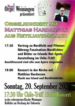 Orgelkonzert mit Matthias Hardarson
