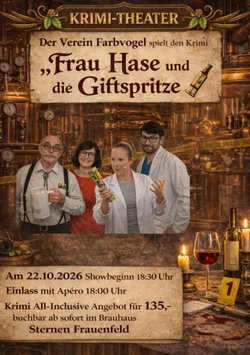Krimi-Theater « Frau Hase und die Giftspritze »