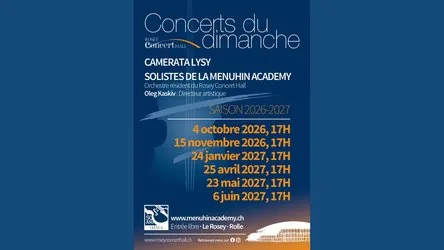 Les Concerts du dimanche - Menuhin Academy au Rosey Concert Hall