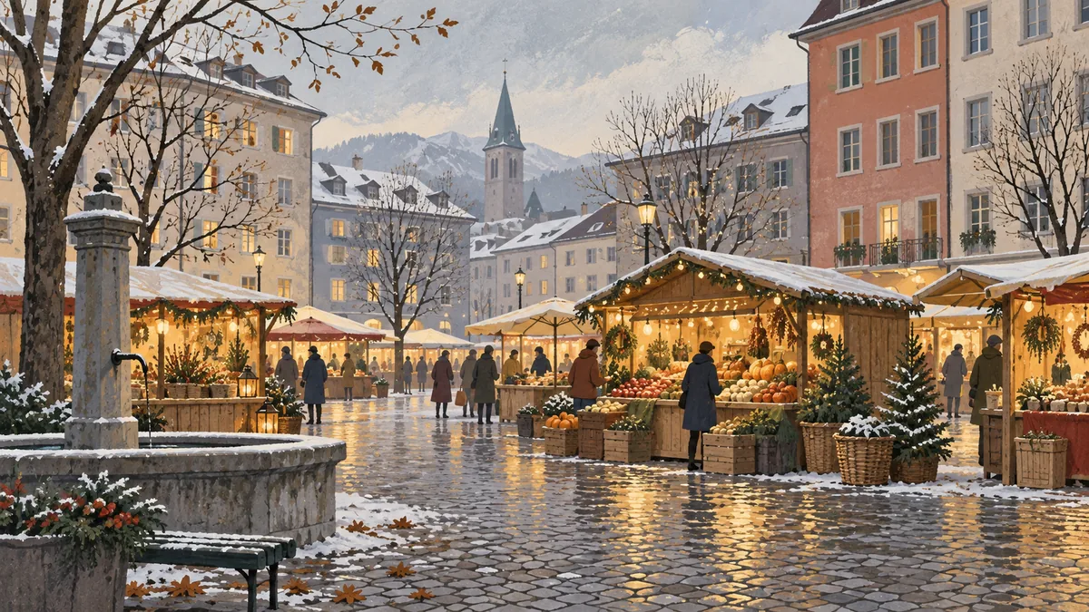 Reichenbach-Märit (Herbstmarkt) — Image illustrative générée par IA