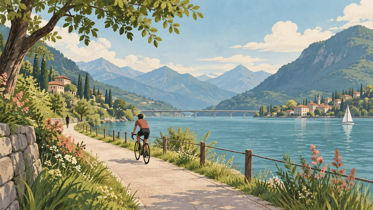 Lugano – Guided City Walk (Free Tour) — Image illustrative générée par IA
