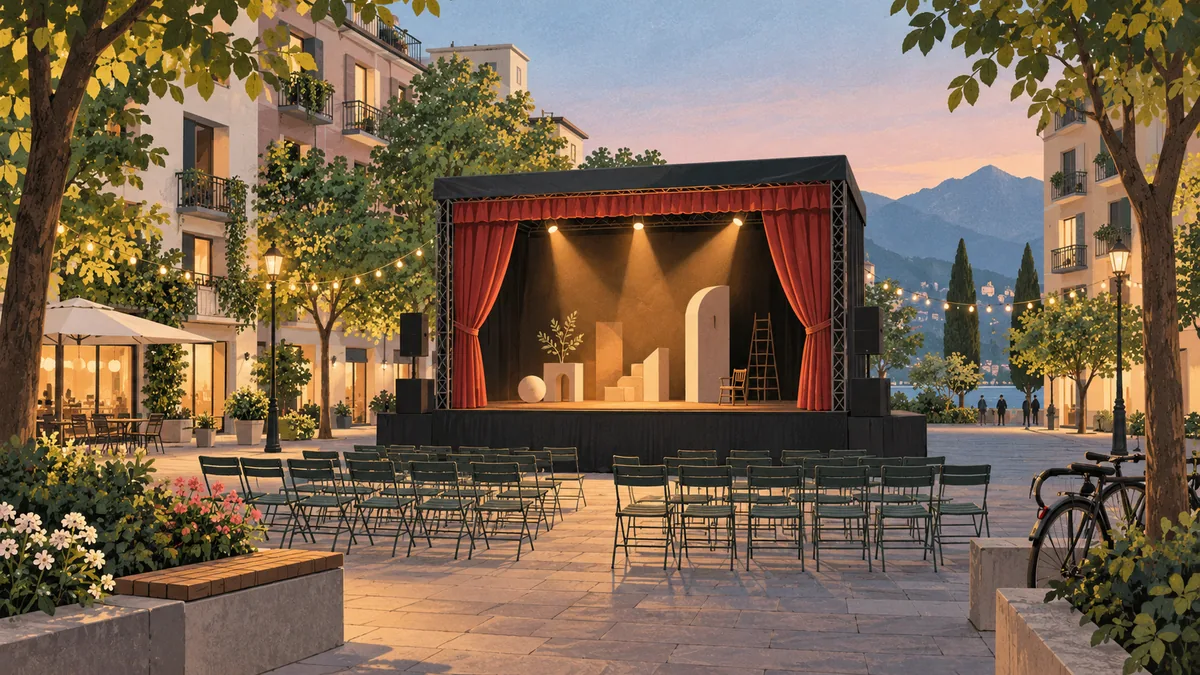 Wanderungen durchs Theaterplatz-Quartier — Image illustrative générée par IA