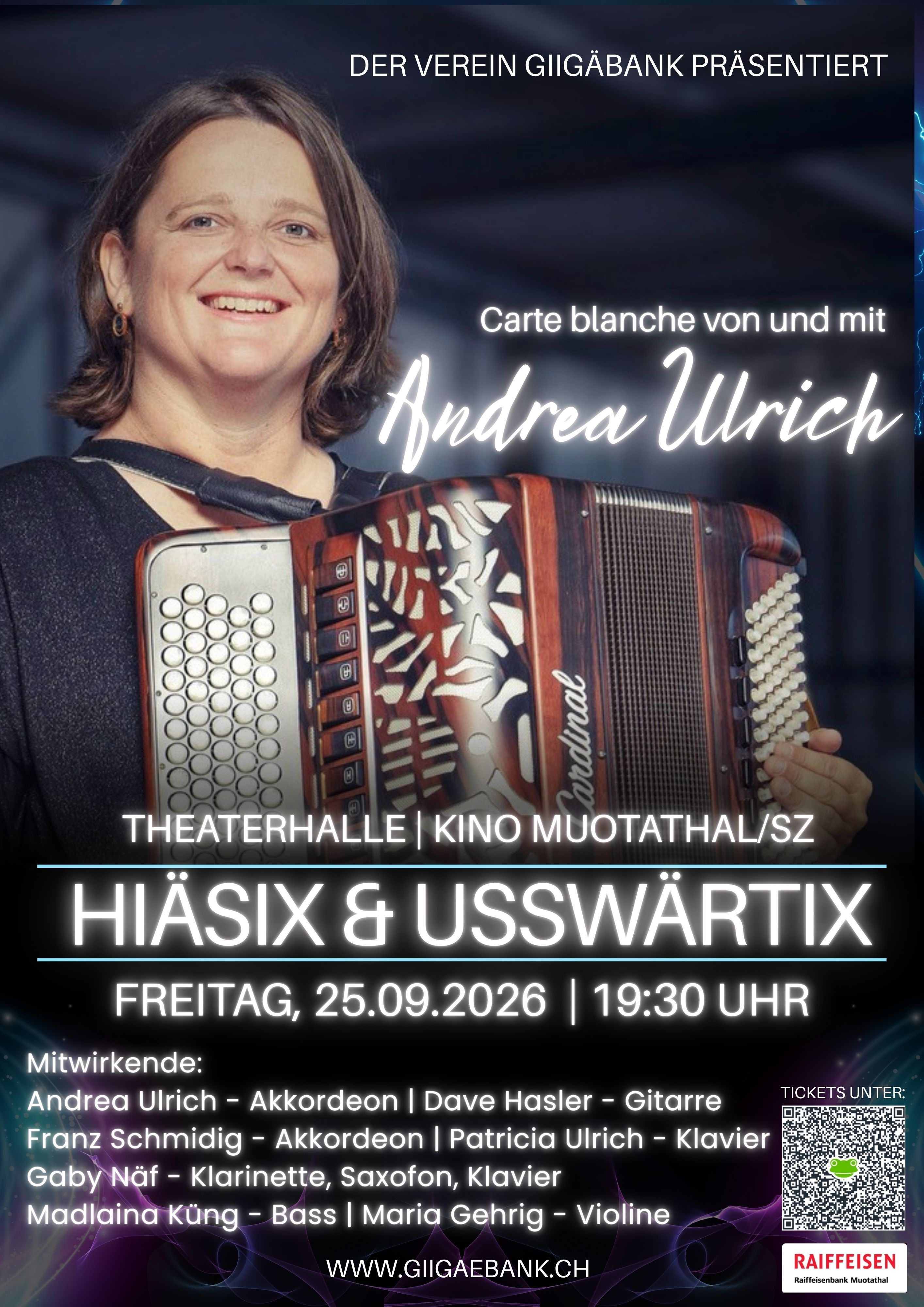 HIÄSIX & USSWÄRTIX | Carte blanche von und mit Andrea Ulrich | Akkordeon