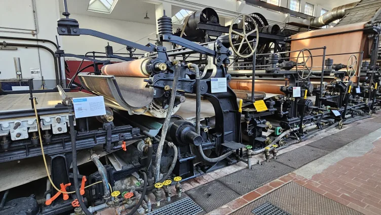 Historische Papiermaschine PM1 Bischofszell Tage der offenen Tür