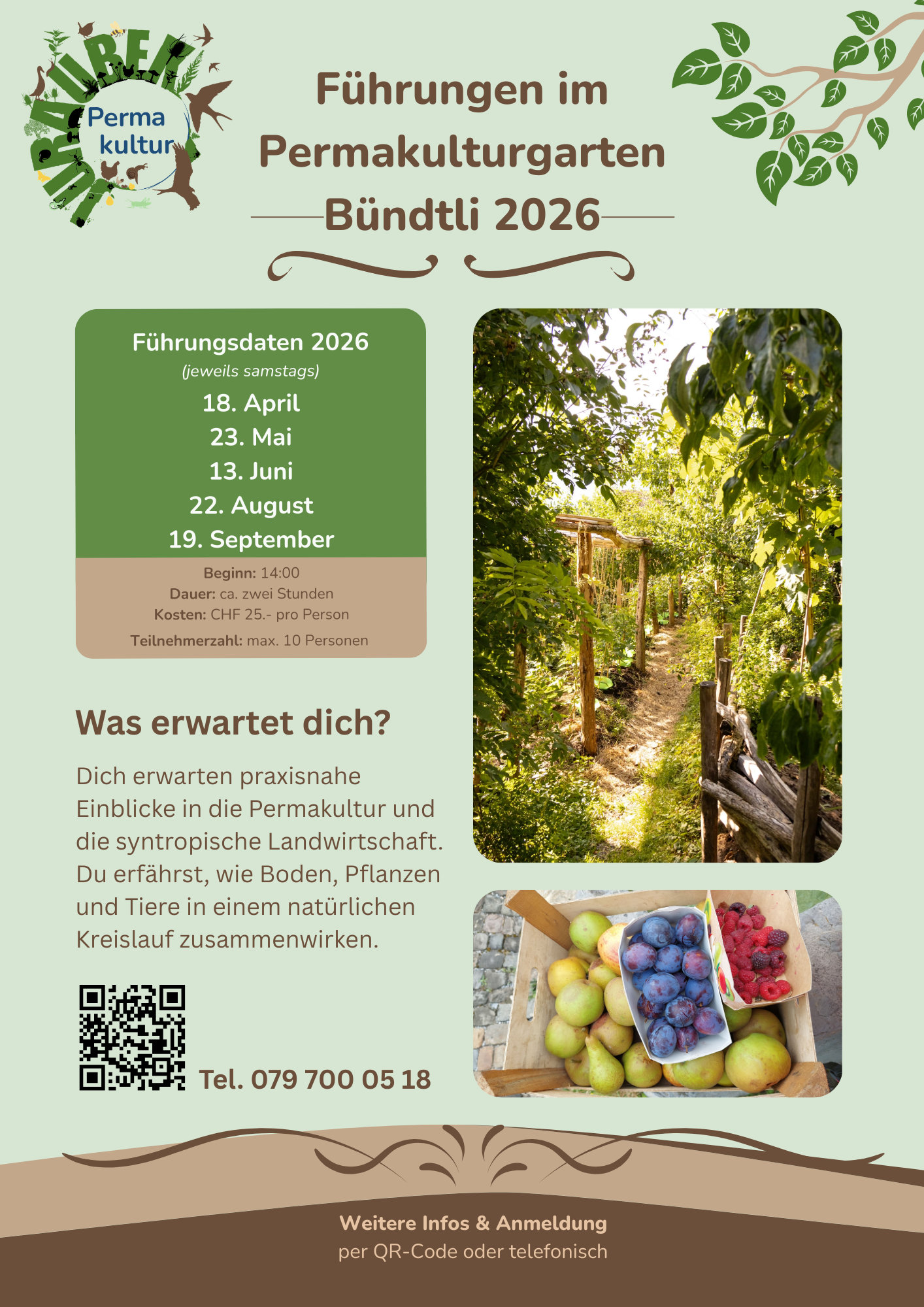Führungen im Permakulturgarten Bündtli 2026