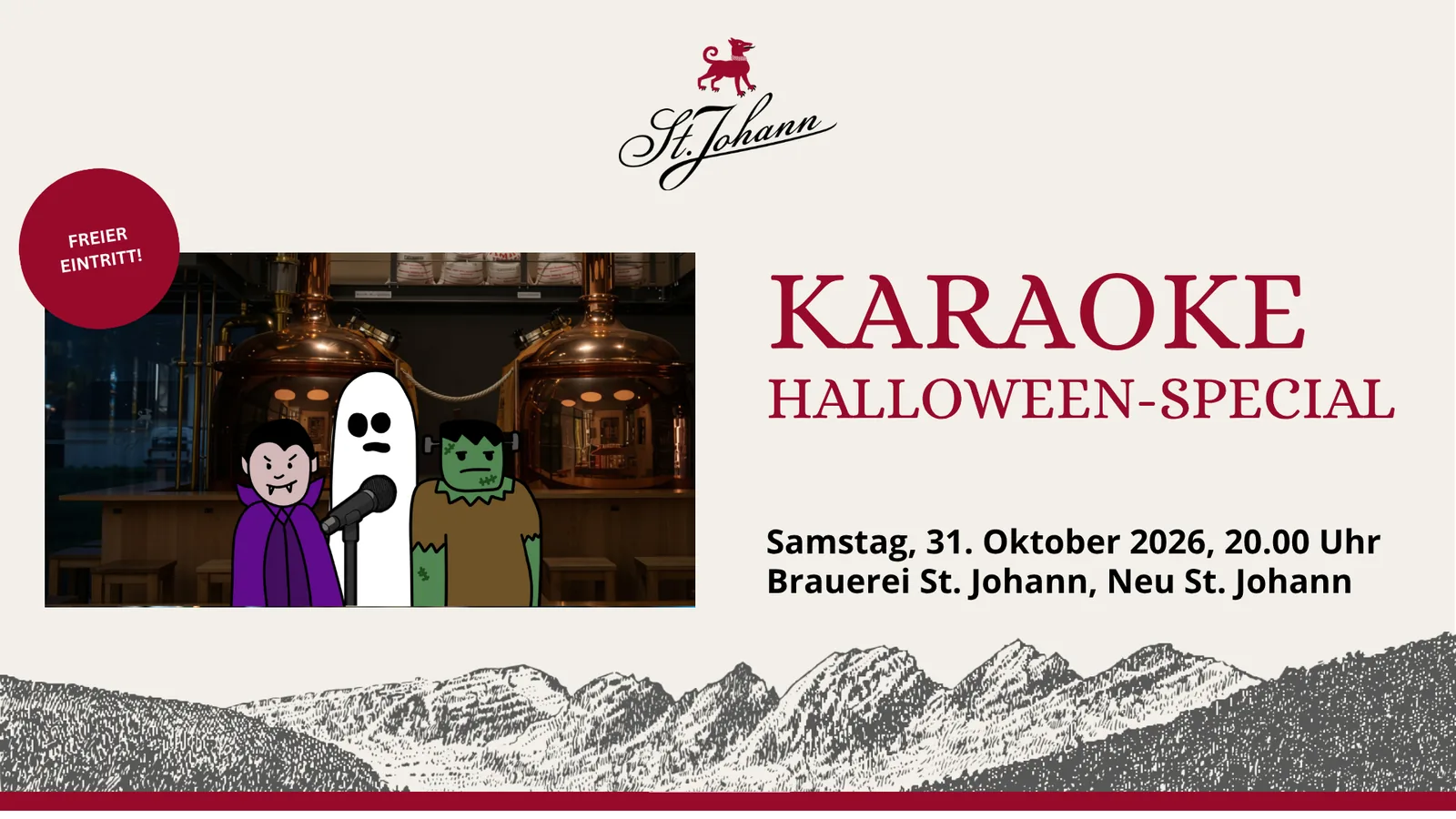 Karaoke Night in der Brauerei St. Johann - Halloween Special