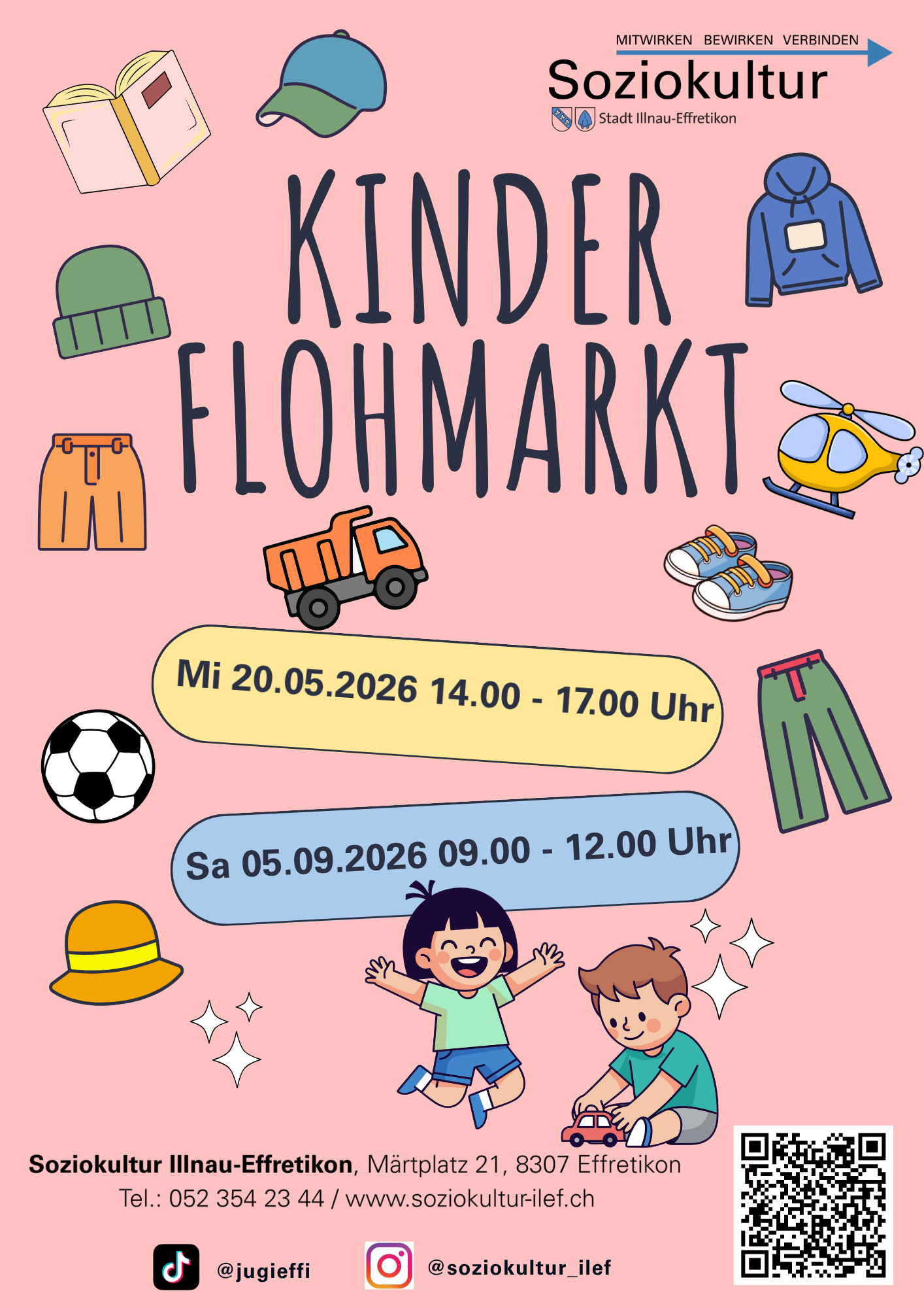 Marché aux puces pour enfants sur la Märtplatz d'Effretikon
