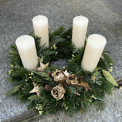 Adventskranz gestalten