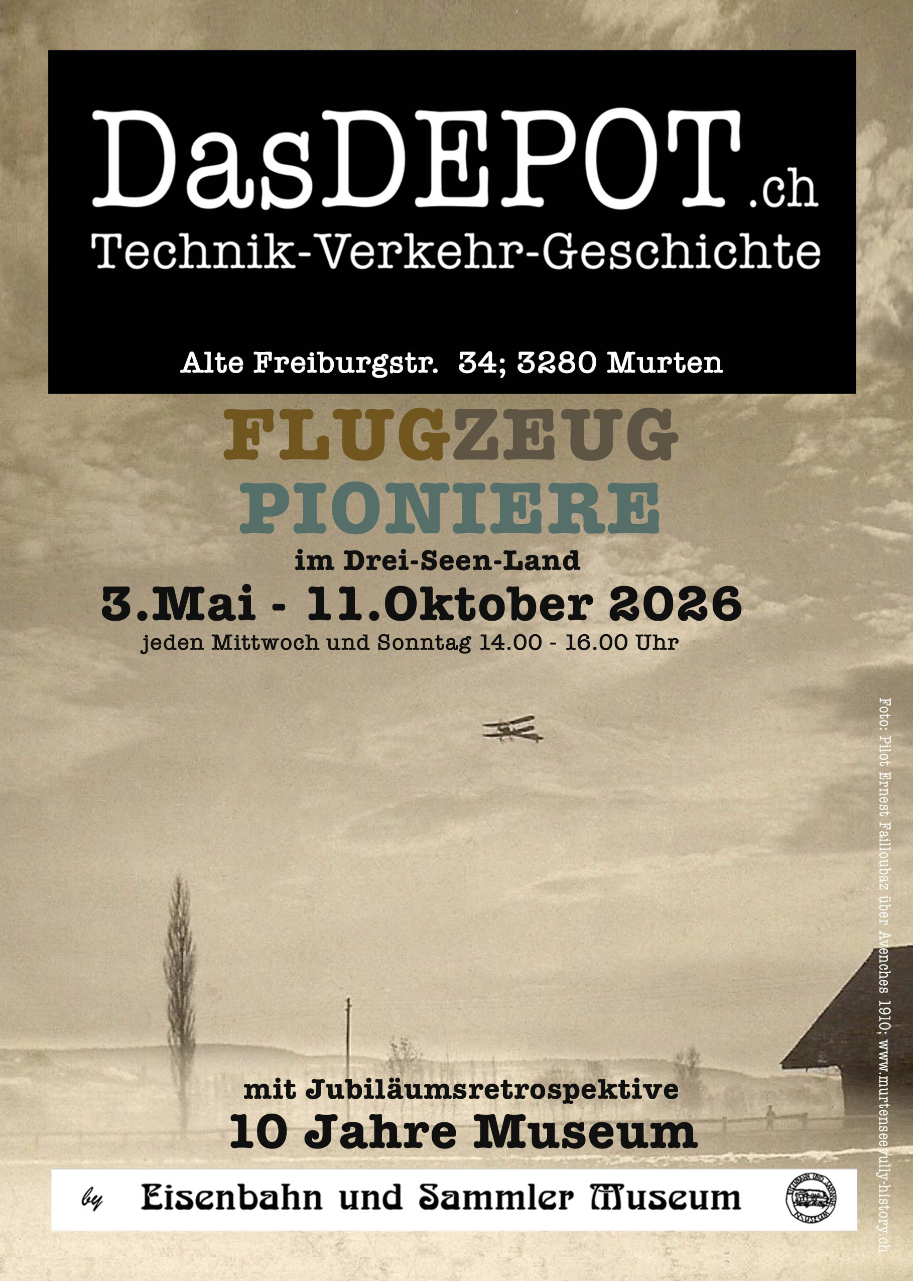 Les pionniers de l'aviation dans la région des Trois-Lacs