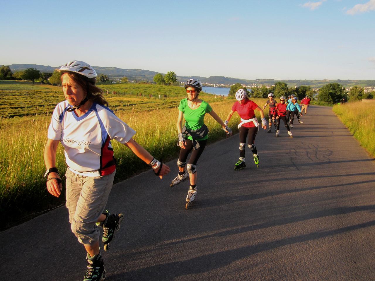 Le roller inline pour le plaisir et le fitness dans la région de Zoug