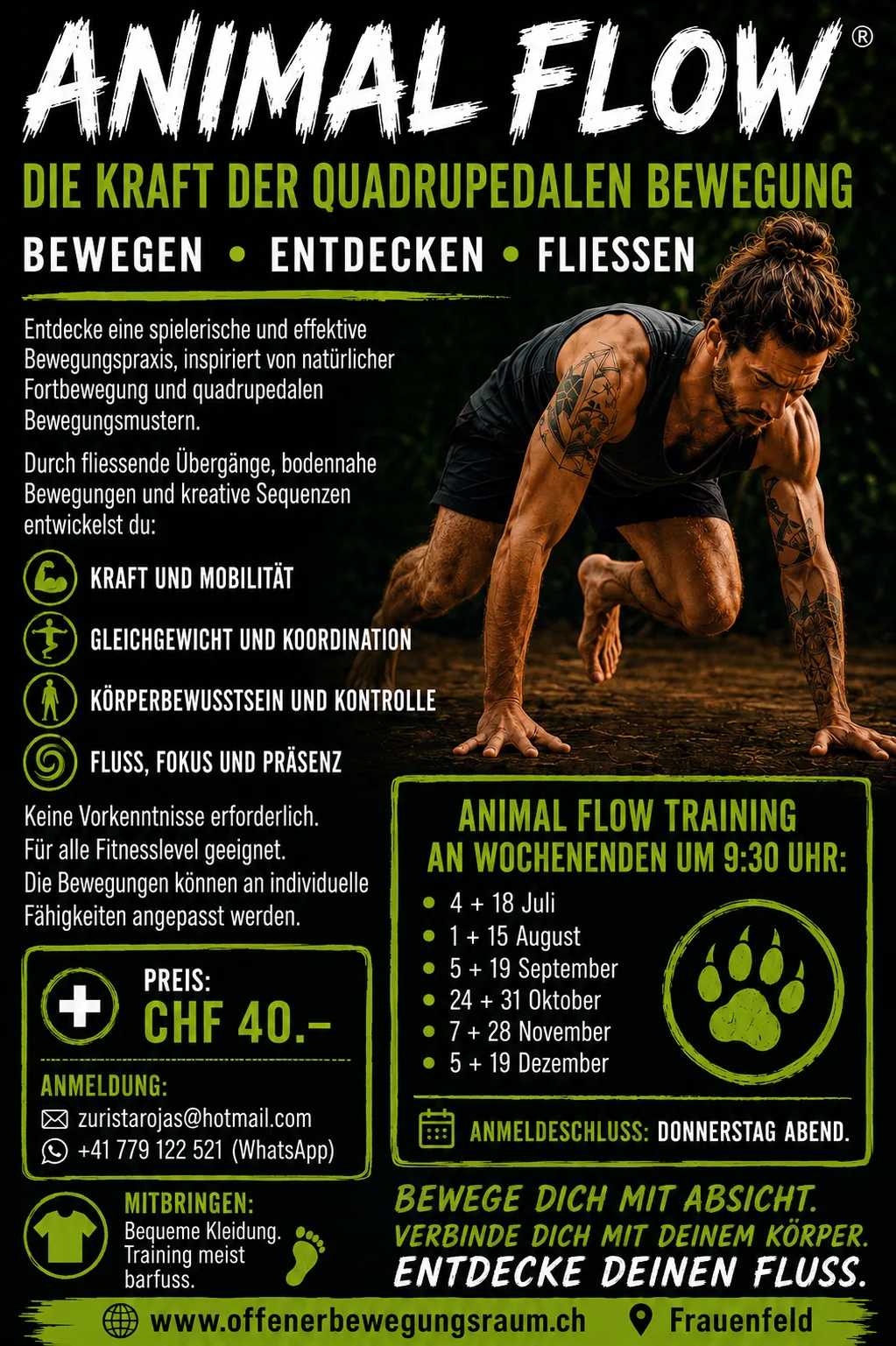 Animal Flow - Die kraft der Quadrupedalen Bewegung