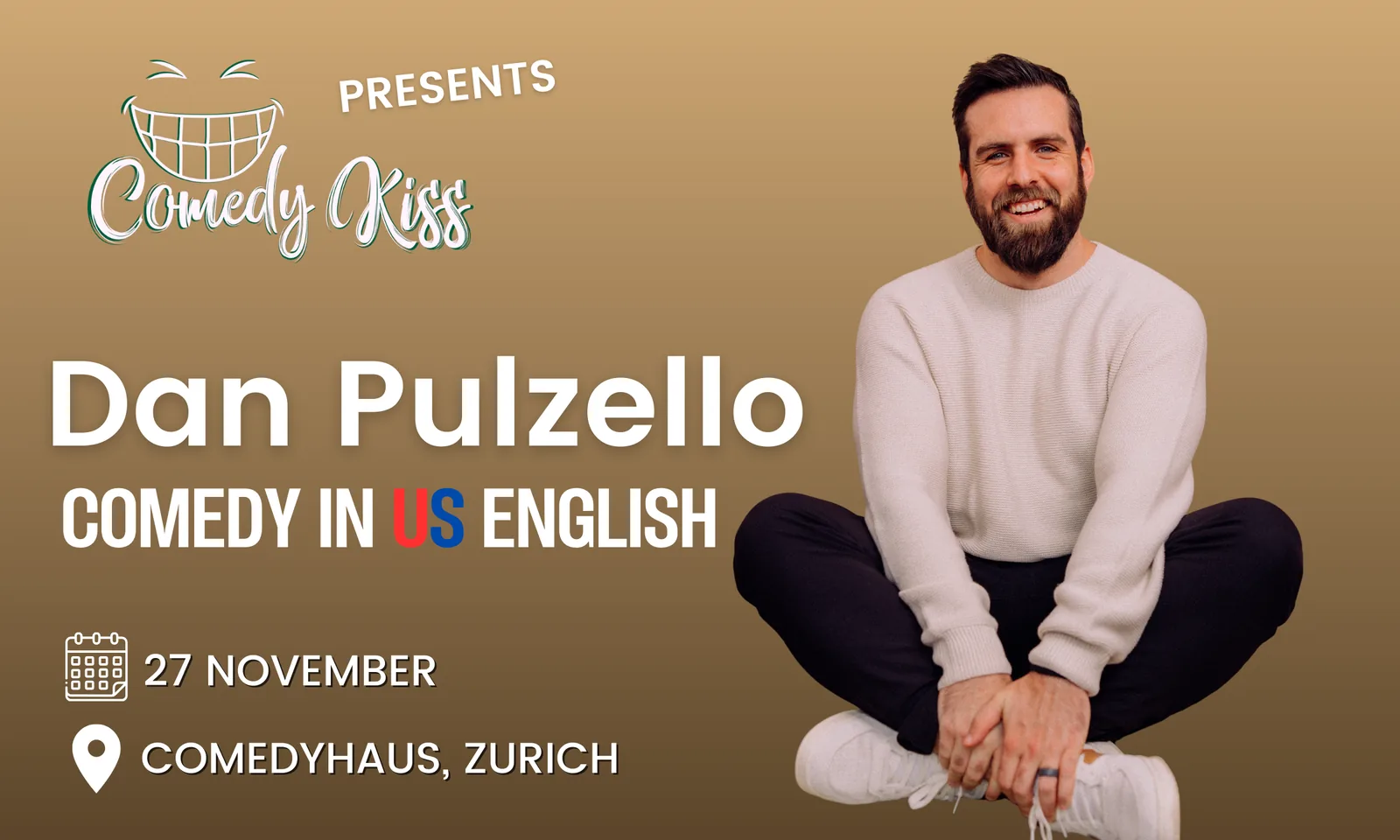 Comedy Kiss Presents: Dan Pulzello - Comedy in US English