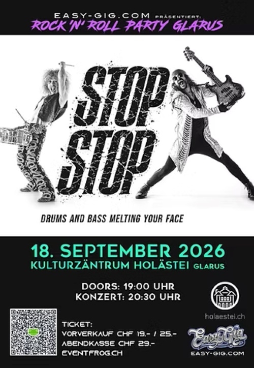 STOP STOP (UK) - Rock n Roll Party im Holästei Glarus