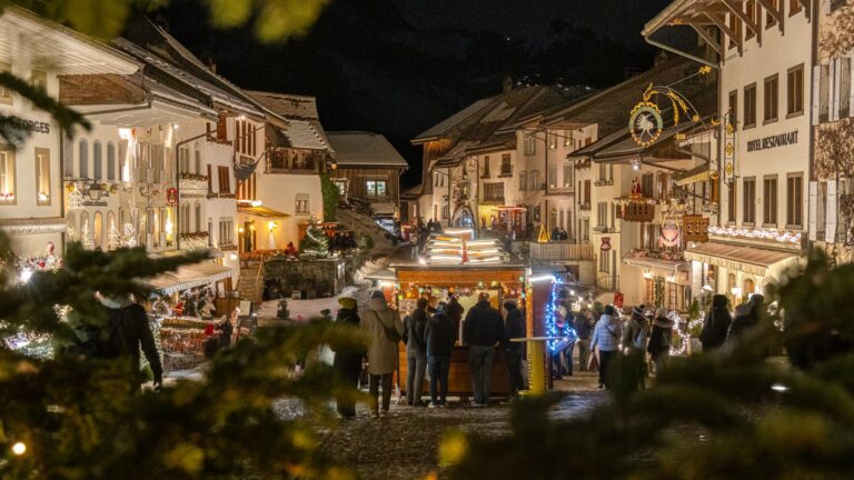Christmas market in Gruyères