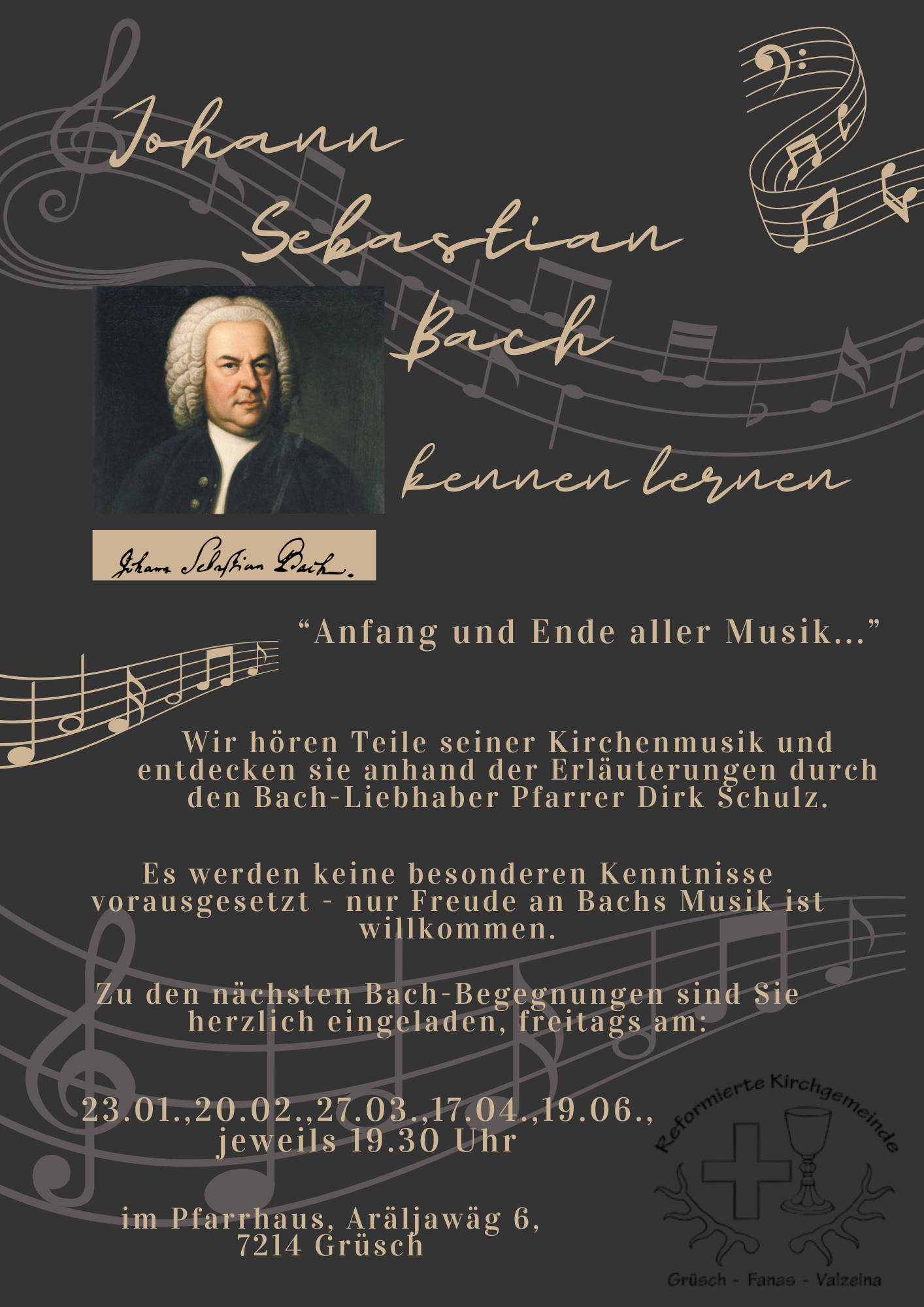 J. S. Bach hören und geniessen mit Pfr. Dirk Schulz