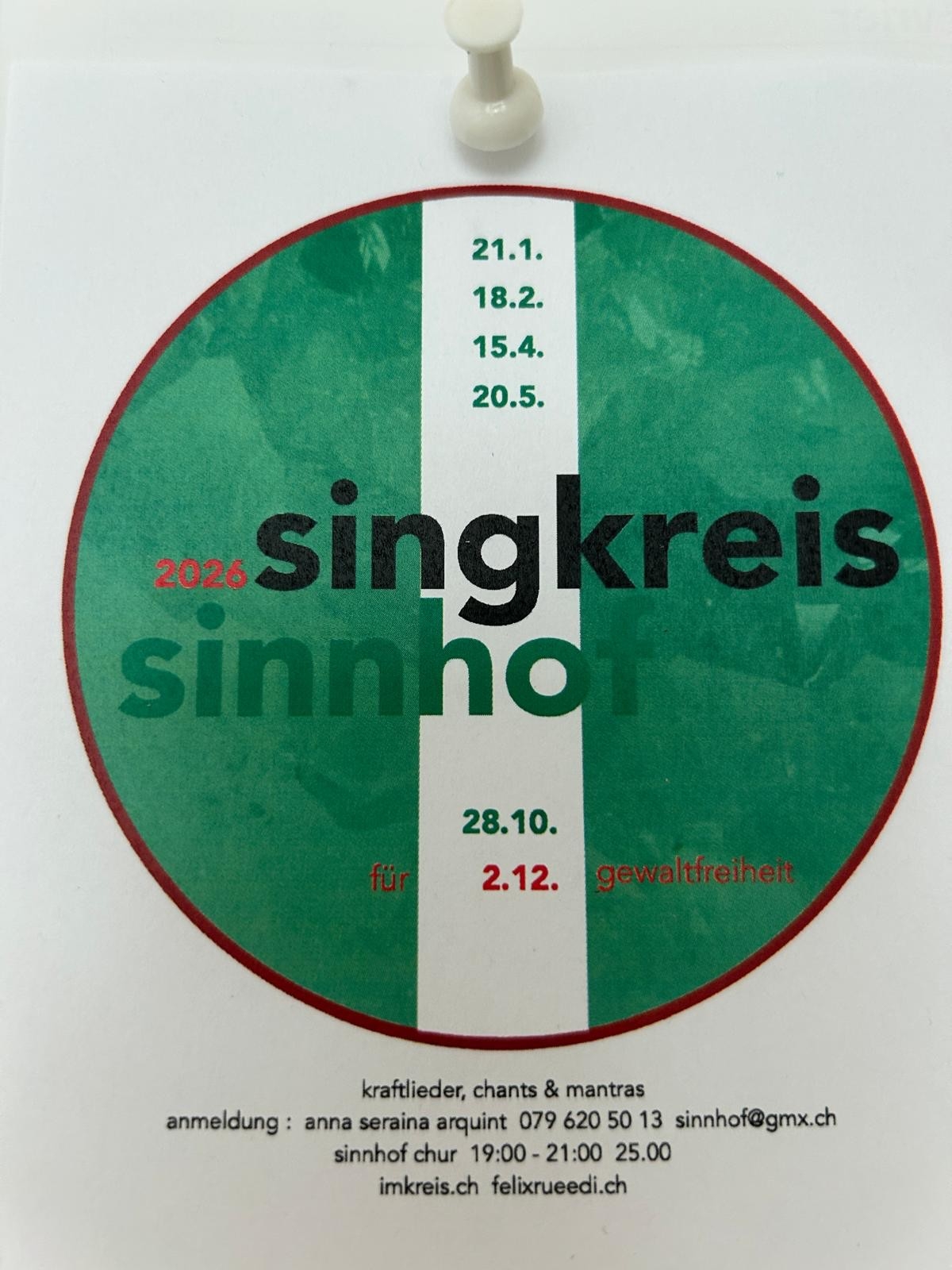 2026 singkreis sinnhof