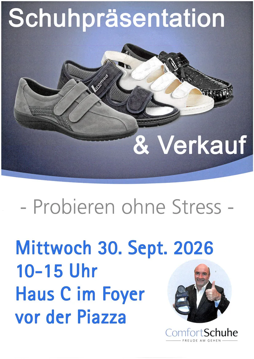 Präsentation und Verkauf von «ComfortSchuhe – Freude am Gehen»