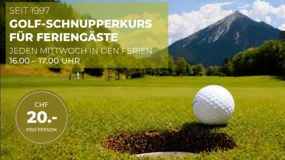 Golf-Schnupperkurs für Feriengäste