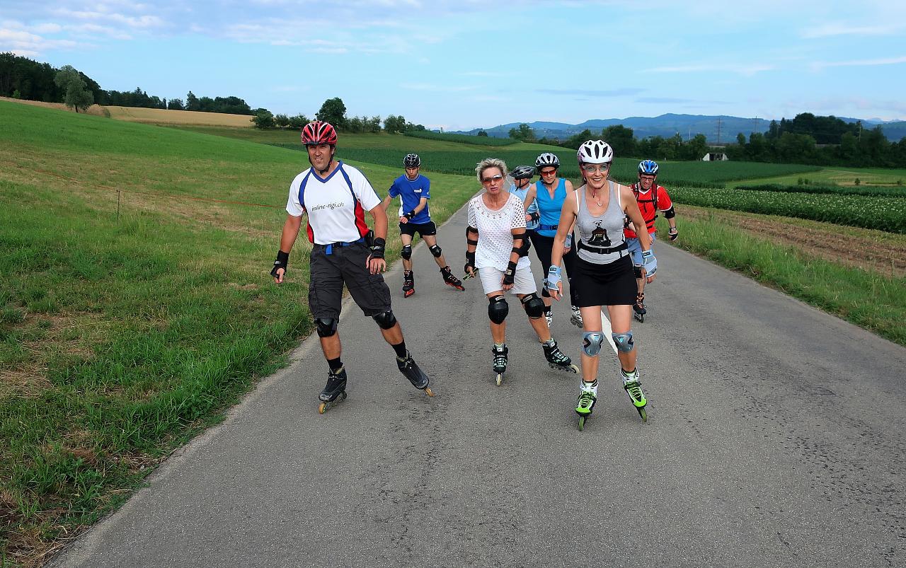 Inline-skating pour le plaisir et le fitness dans le Zugerland