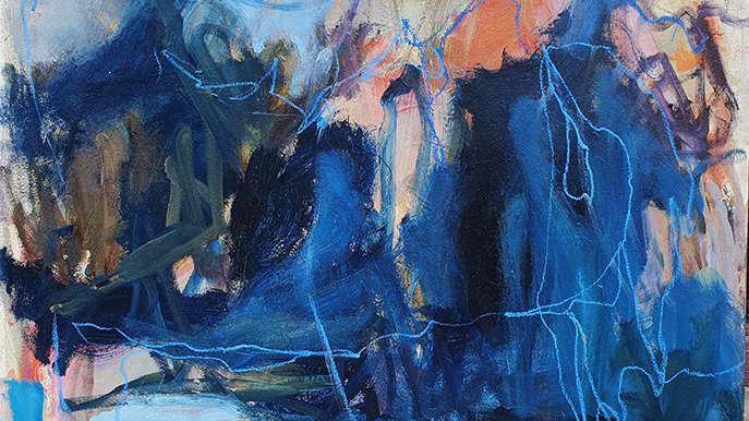 Kunstkurs Blaue Stunde