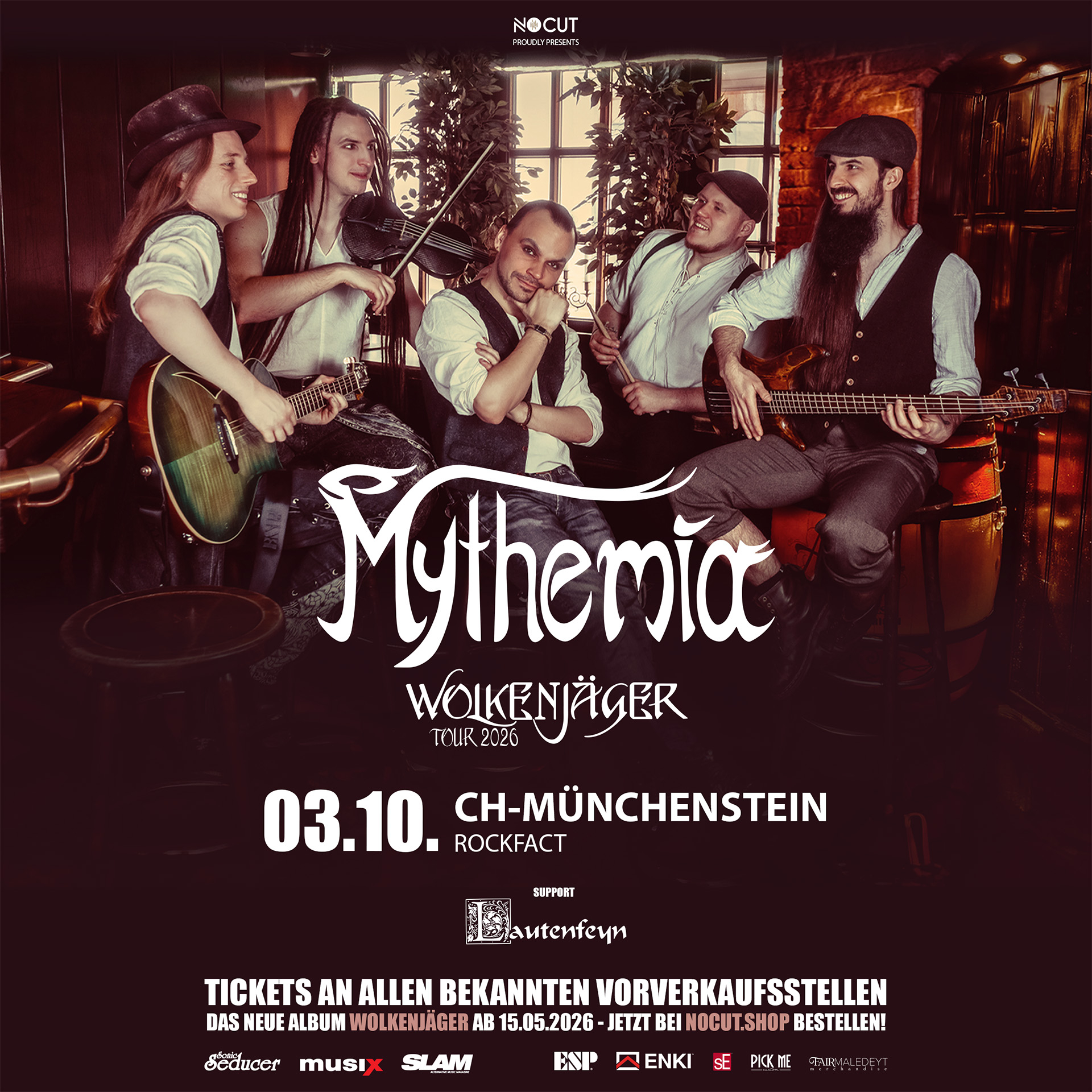 Mythemia - Wolkenjäger Tour  Support: Lautenfeyn
