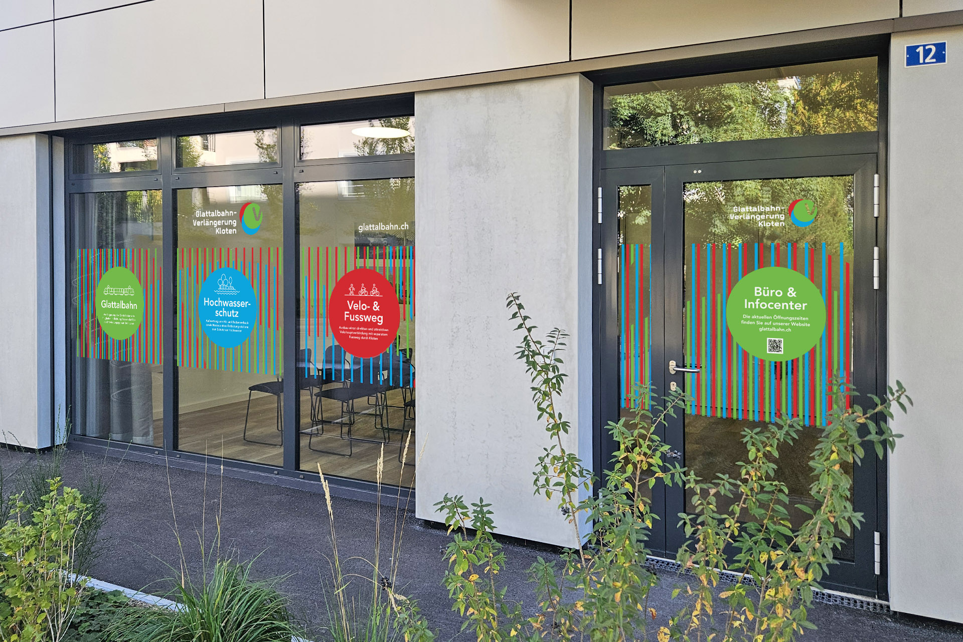 Infocenter Glattalbahn-Verlängerung Kloten