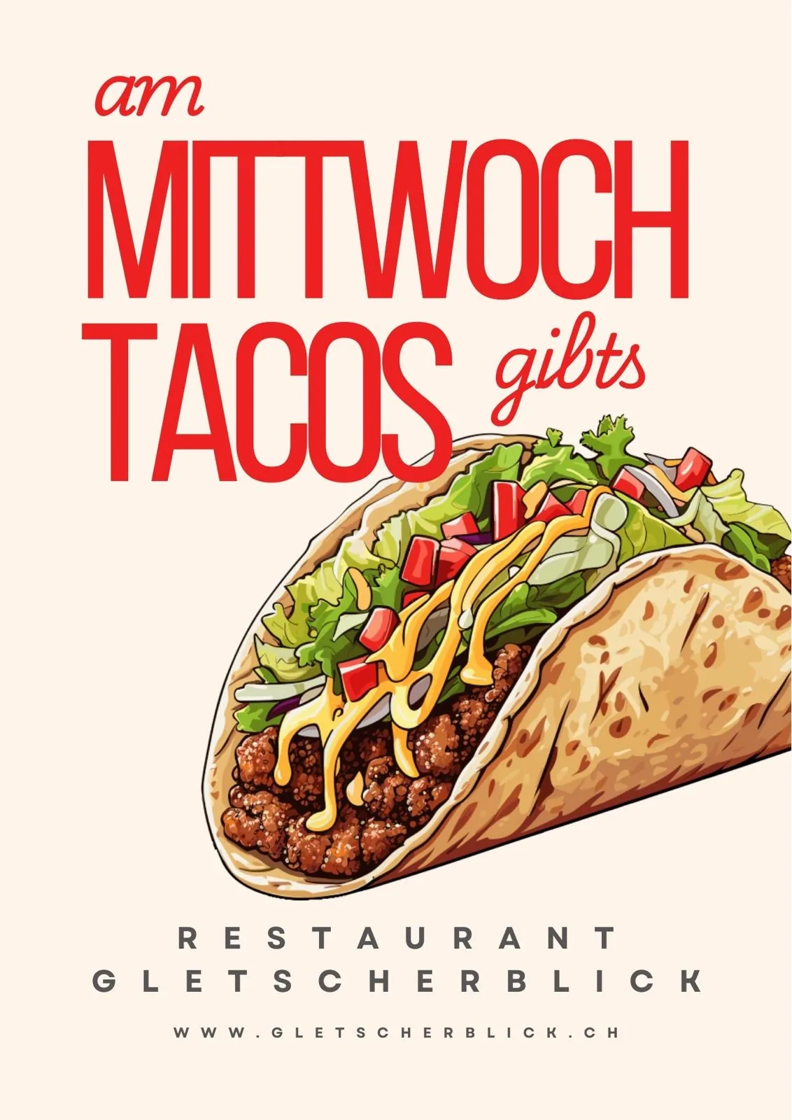 Taco-Buffet im Gletscherblick
