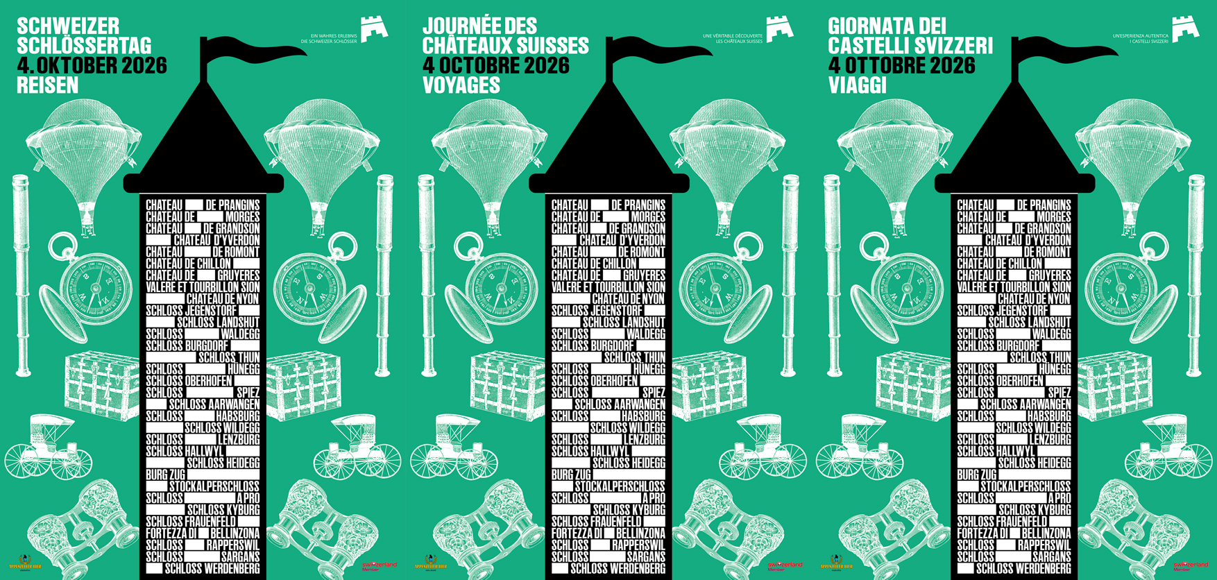 Journée des Châteaux Suisses 2026 - Voyages