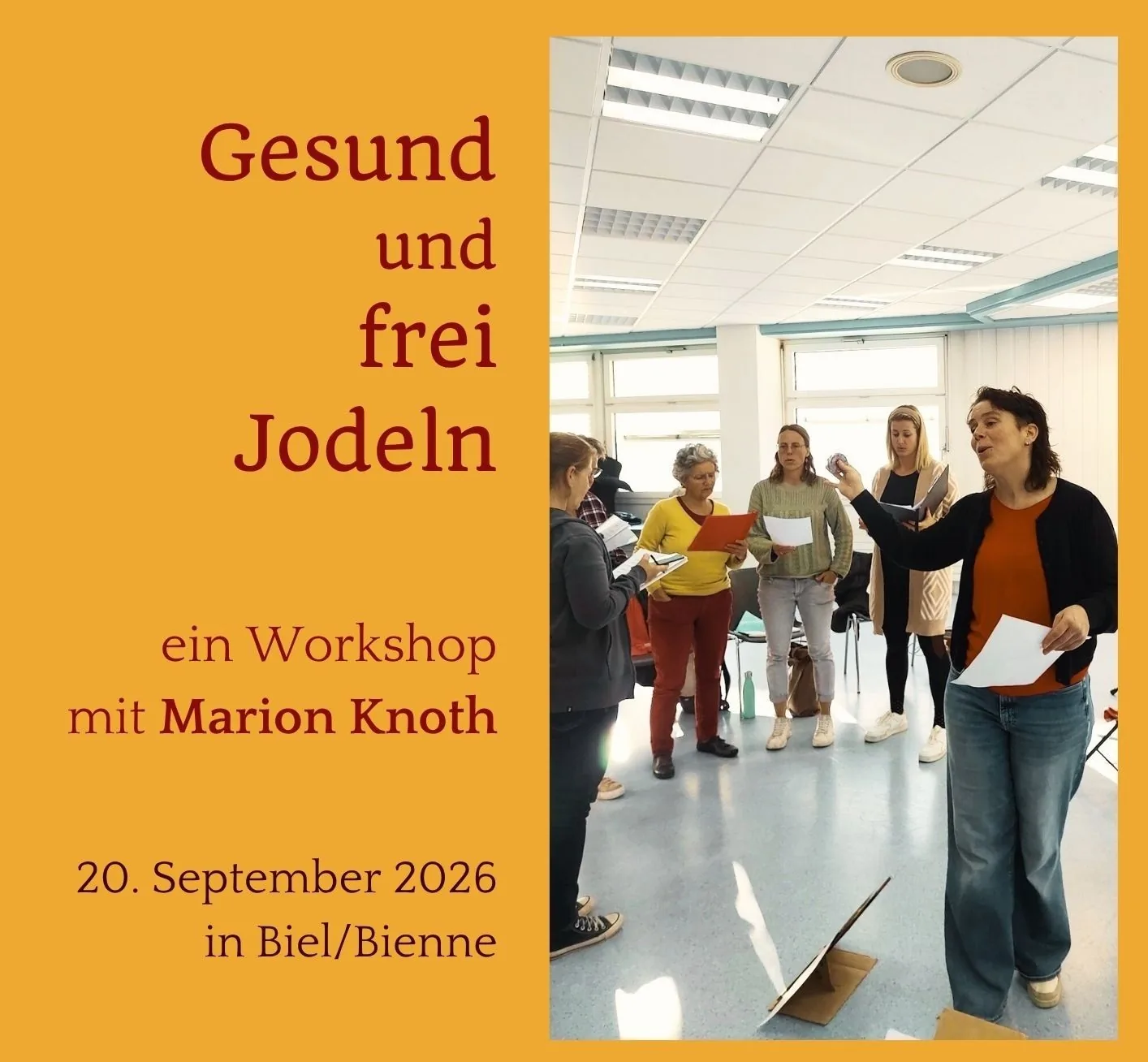 Gesund und frei Jodeln – ein Workshop mit Marion Knoth