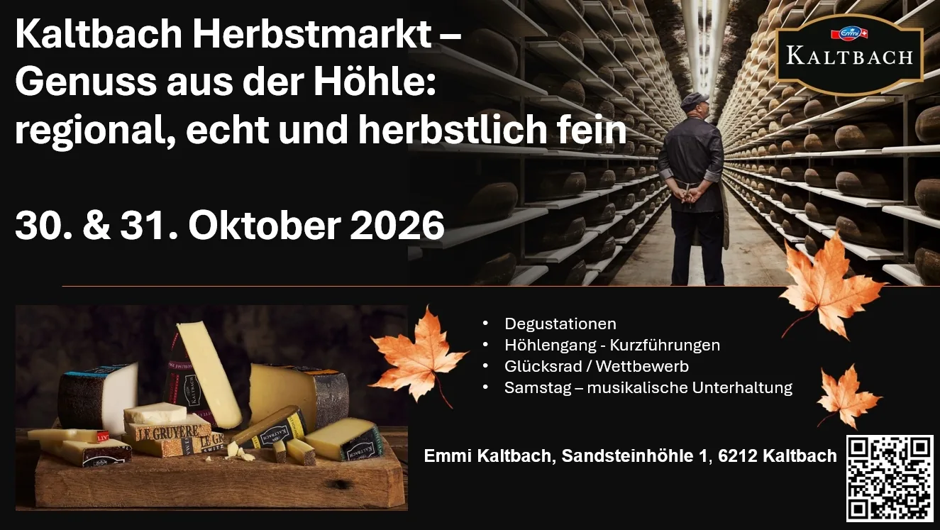 Kaltbach Herbstmarkt – Genuss aus der Höhle: regional, echt und herbstlich fein