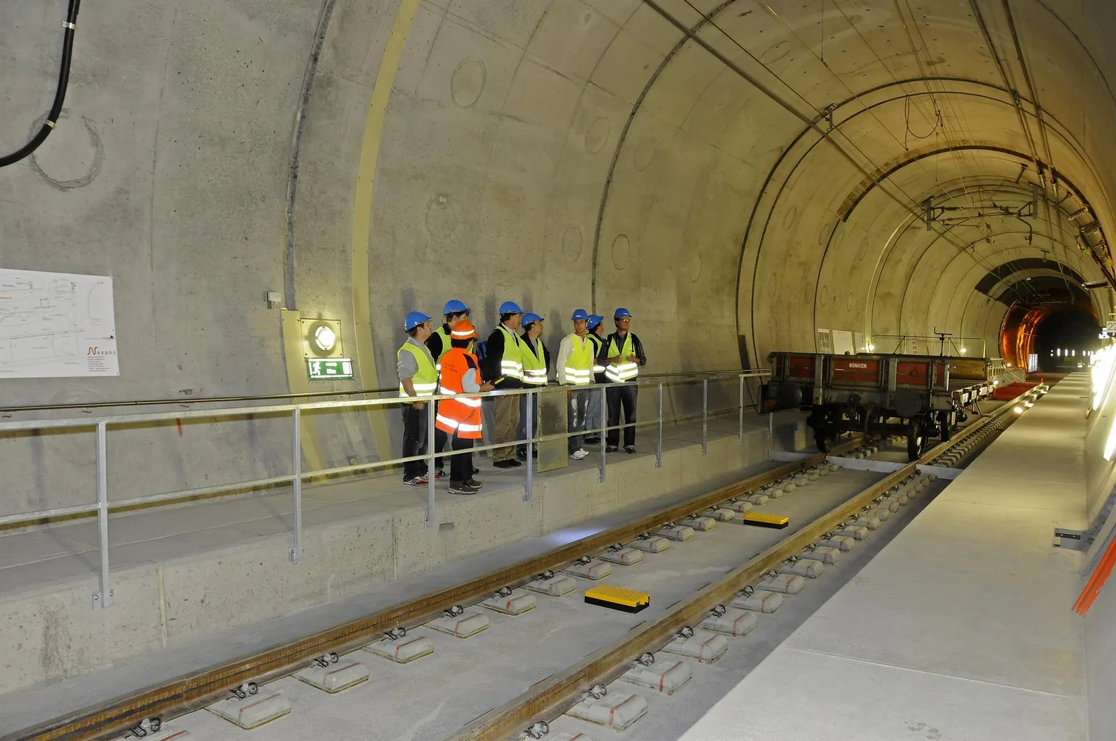 Visite du tunnel de base Lötschberg