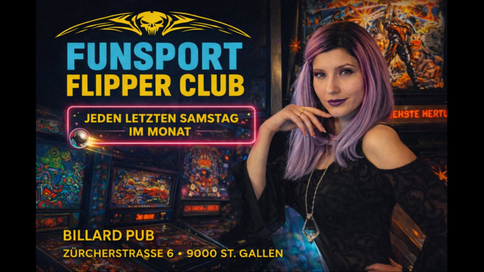 Flippern im Funsport Flipper Club