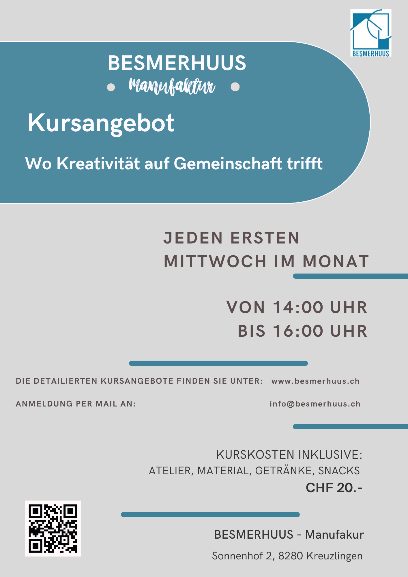 Kursangebote in der Manufaktur  - Wo Kreativität auf Gemeinschaft trifft
