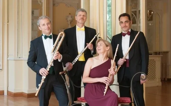 Konzert vom Flötenensemble Polychrome in Versam