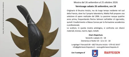 Mattia Polli - Vingtans de sculpture