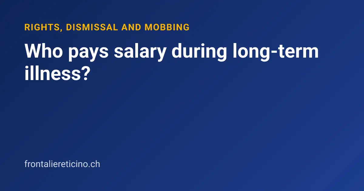 Who pays salary during long-term illness?