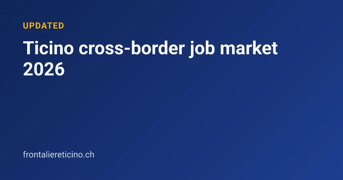 Ticino cross-border job market 2026