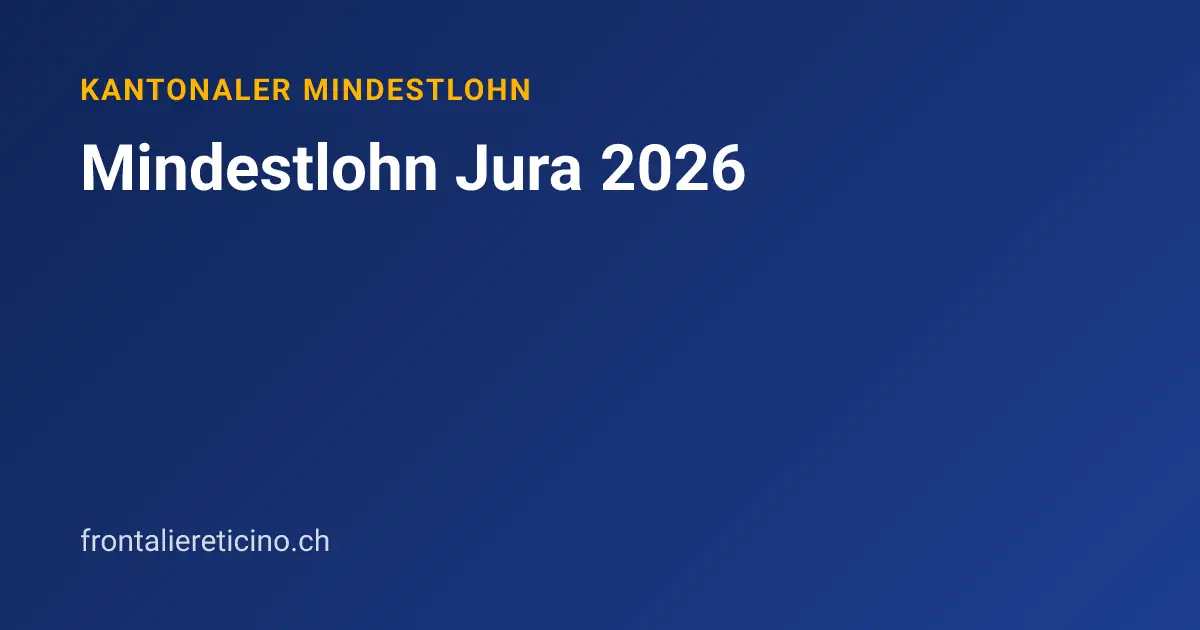 Mindestlohn Jura 2026