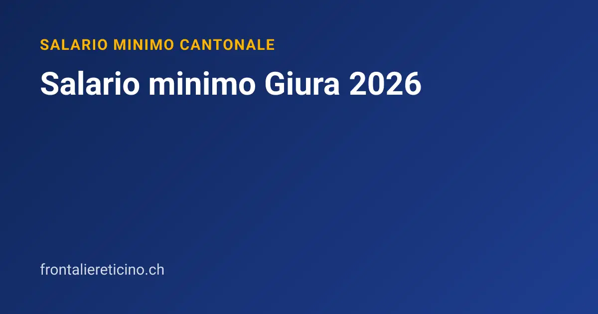 Salario minimo Giura 2026
