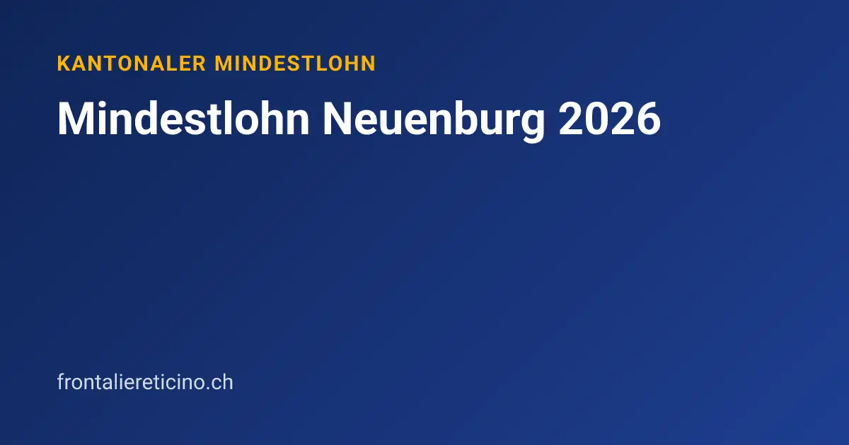 Mindestlohn Neuenburg 2026